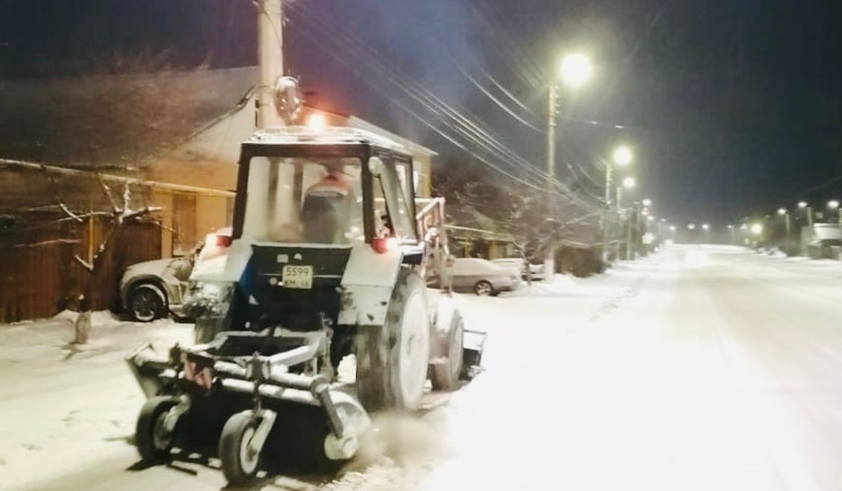С улиц Курска за ночь вывезли 3500 кубометров снега