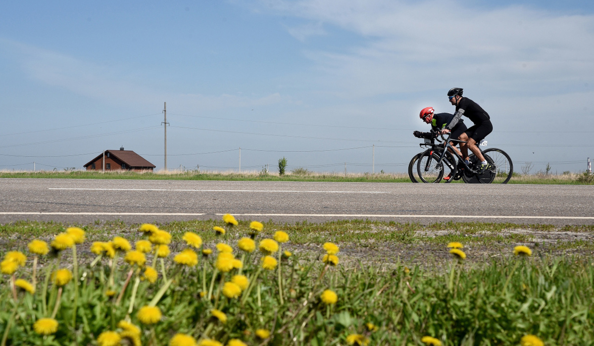В Курском районе стартовало первенство и чемпионат области по велоспорту на шоссе
