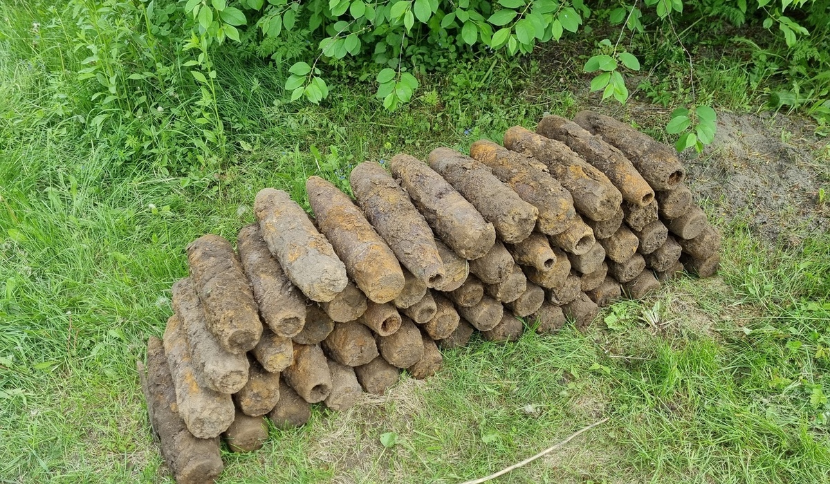 В Курской области обнаружили 59 артиллерийских снарядов