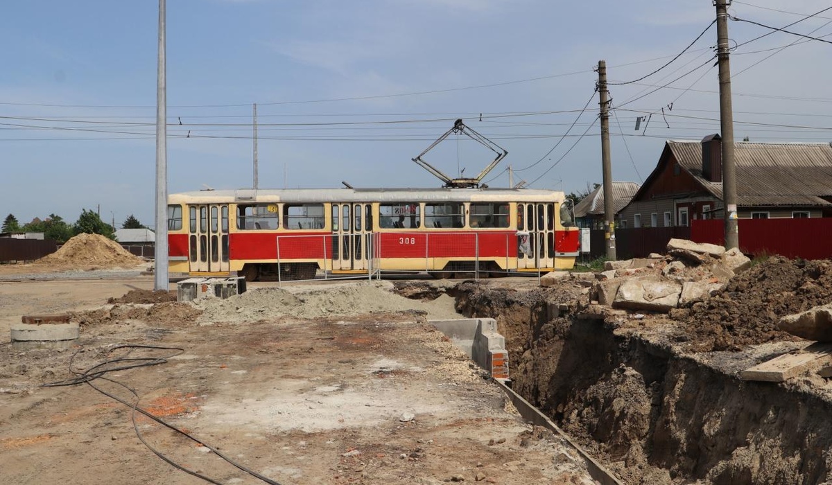 В Курске заменят трамвайные линии на улице Бойцов 9-ой дивизии