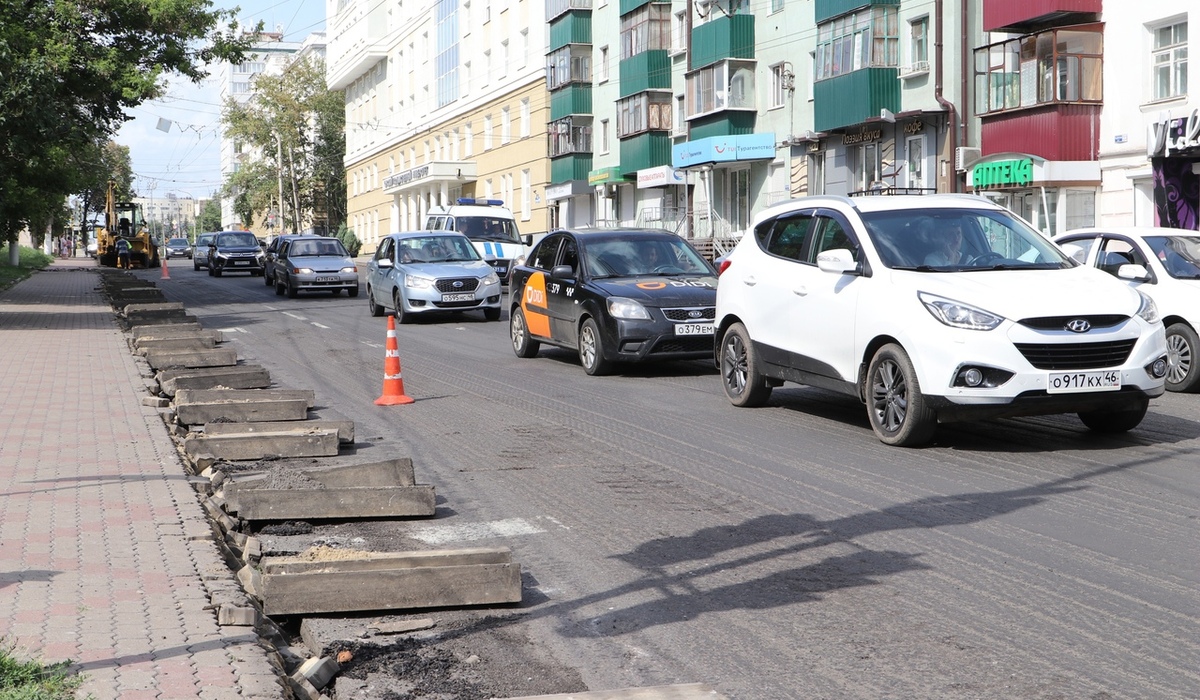 В Курске 23 июля на 3 улицах проведут ремонт дорог