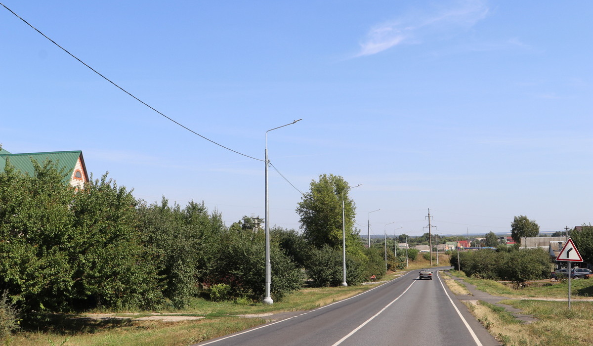 В Курской области построят более 56 километров линий освещения