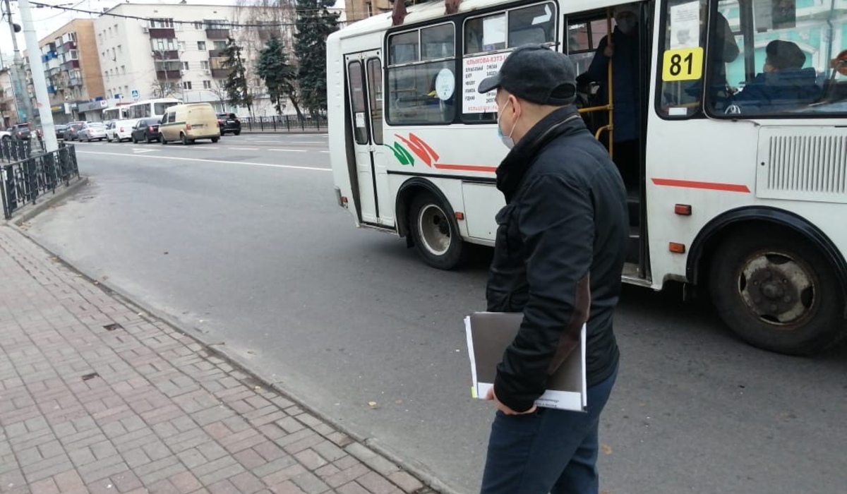 В Курске за неделю составили 11 протоколов за отсутствие маски в общественном транспорте