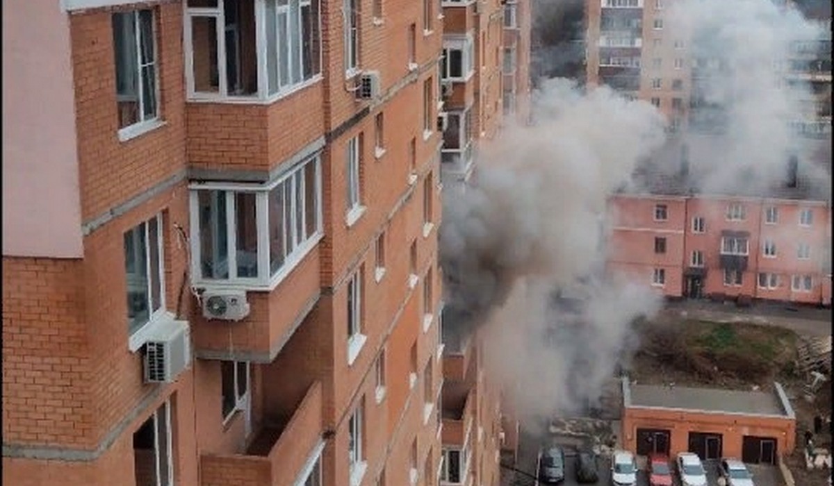 В центре Курска горел 17-этажный дом