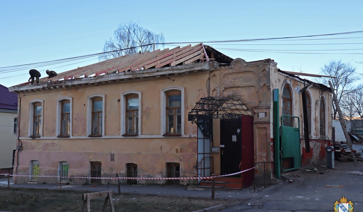 В Курске ремонтируют дом на улице Почтовой, где жил Казимир Малевич