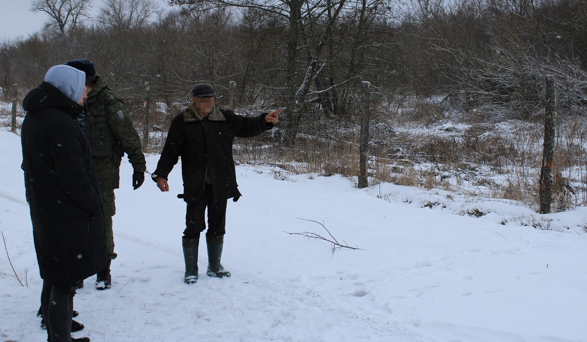 В Курской области 57-летний гражданин Украины пытался незаконно пересечь границу России