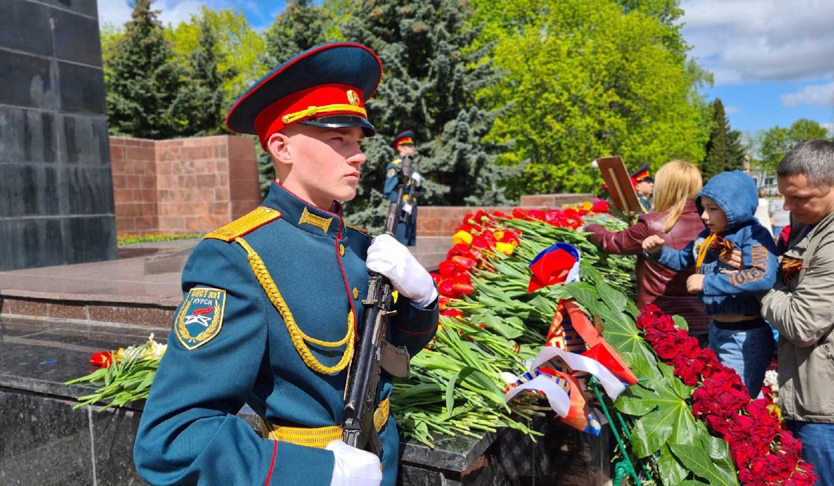 В День Победы в Почётный караул заступили курские юнармейцы