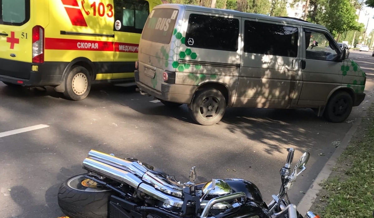 В Курске в ДТП пострадал 48-летний мотоциклист