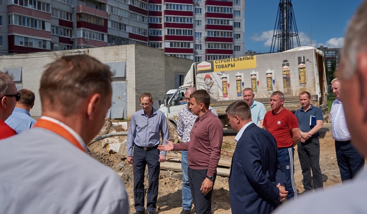 В Курске реконструируют насосную станцию к концу июня