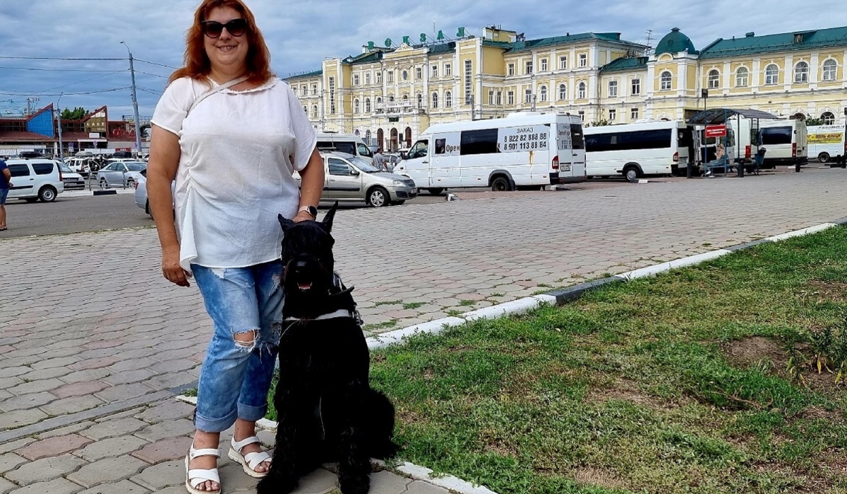 Курский ризеншнауцер занял 2-е место в шоу собак-поводырей