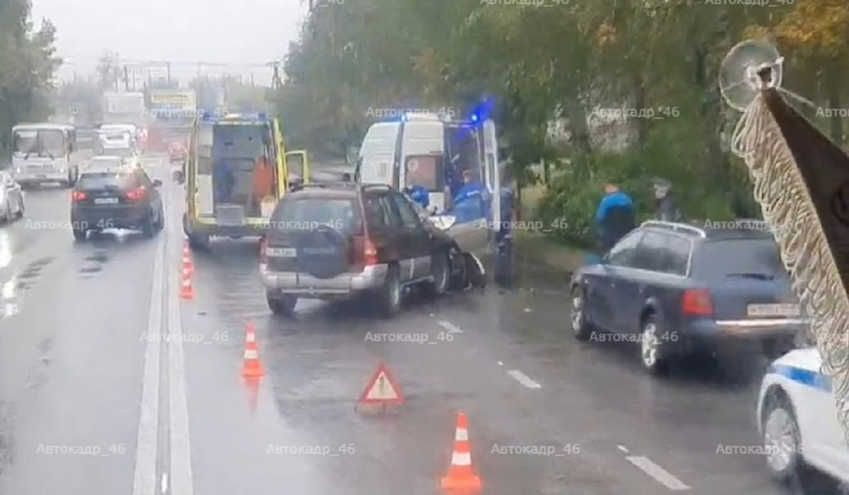 В Курске 47-летняя автомобилистка пострадала в ДТП