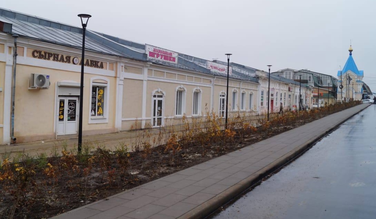 Советская площадь в Рыльске Курской области благоустроена на 89%