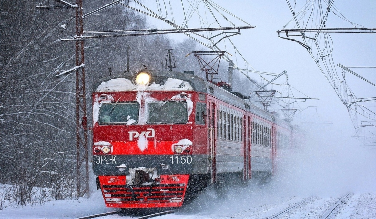 Непогода в Курской области нарушила расписание жд-транспорта