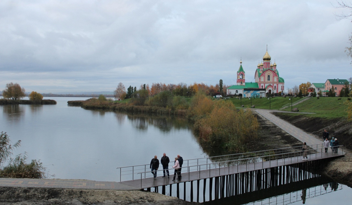 В Курчатове открыли самую длинную набережную в Курской области