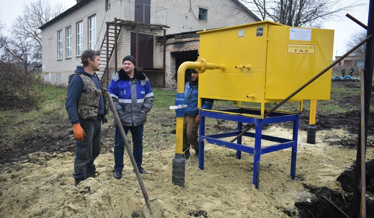 В Касторенском районе Курской области построили 12,1 км газопровода
