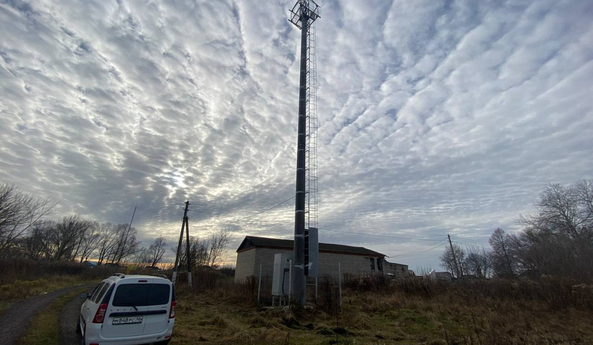В малых населенных пунктах Курской области в тестовом режиме запустили 34 станции сотовой связи