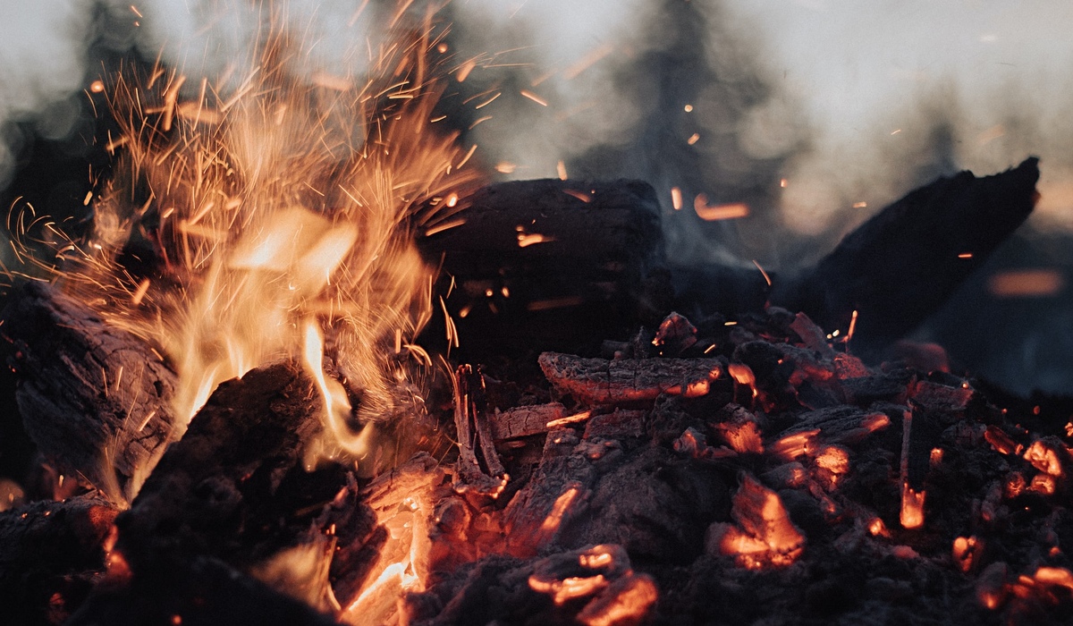 В Курской области зимой продолжает гореть трава