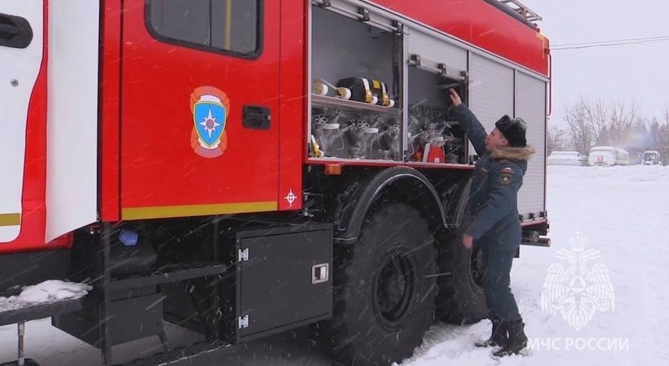 Курские огнеборцы получили 2 новых пожарных «УРАЛа»