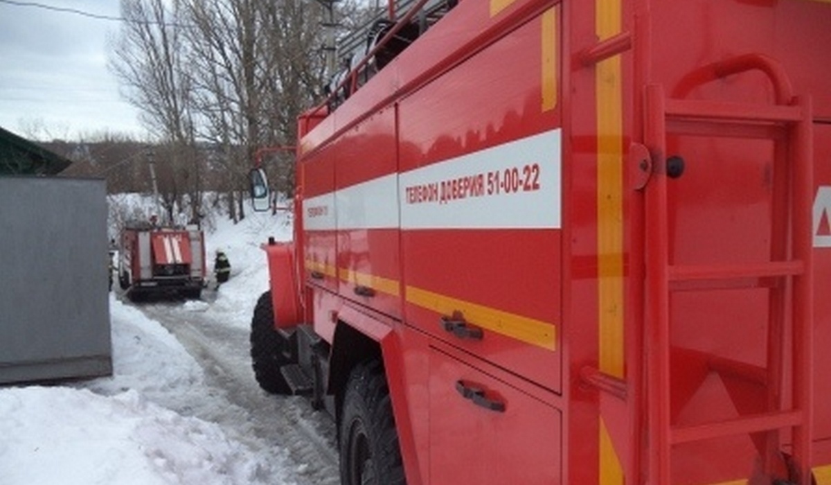 В Курской области хозяева потушили пожар до приезда спасателей