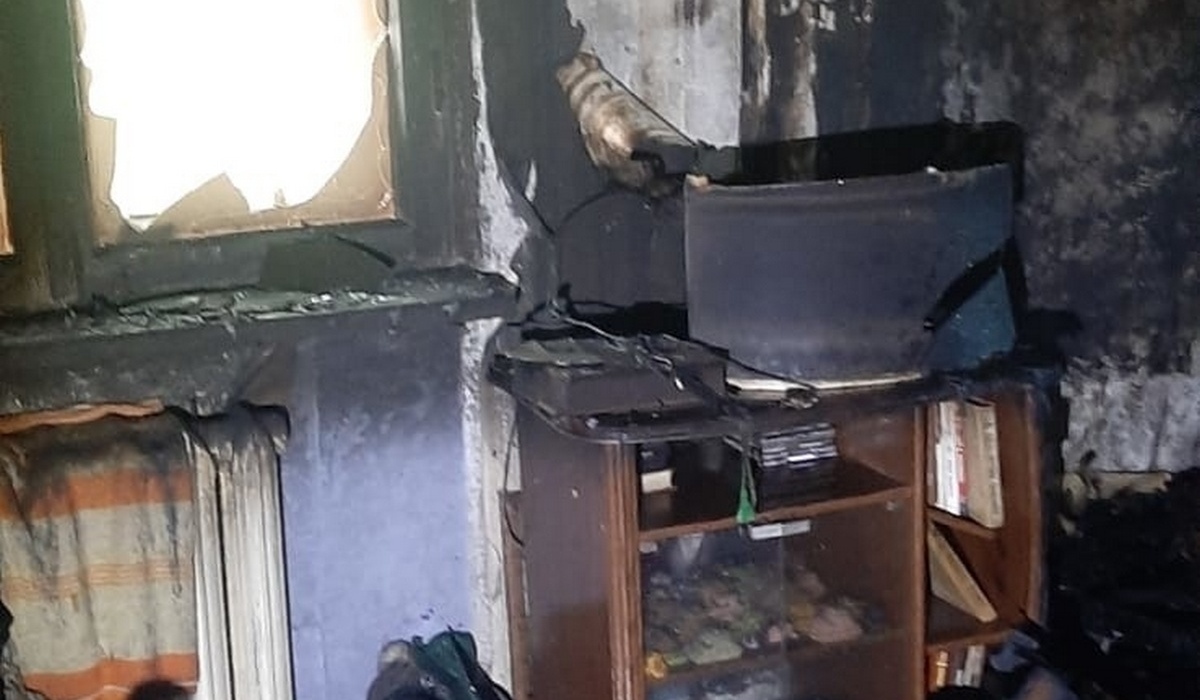 В Курске двое мужчин и женщина погибли при пожаре на улице Ольшанского