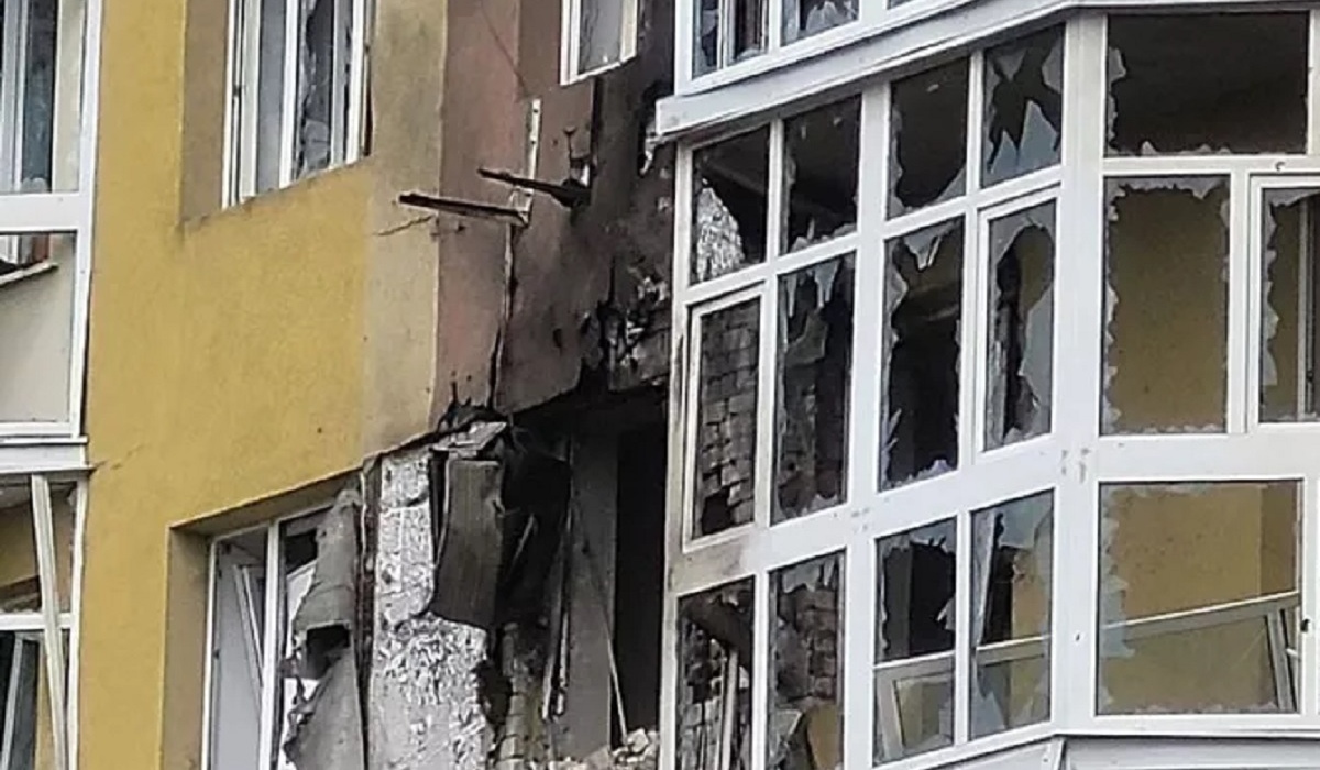 В соседнем с Курском Воронеже на жилой дом упал беспилотник
