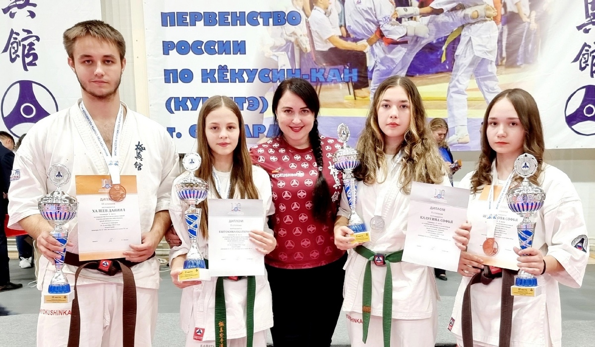Курские каратисты завоевали четыре медали на первенстве России по киокусинкай