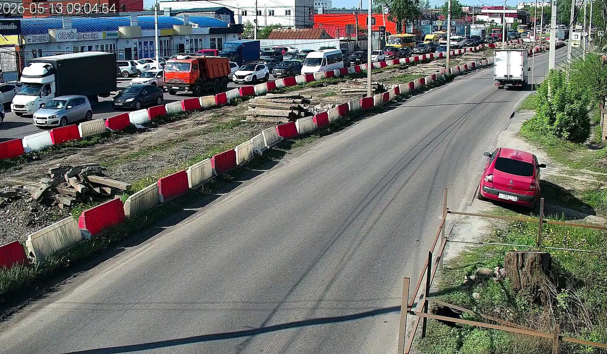 В Курске общественный транспорт курсирует с опозданием из-за пробок