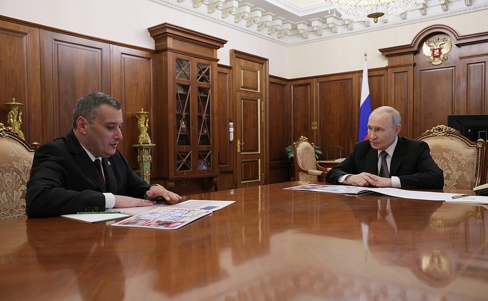 Хинштейн рассказал Путину о самоотверженности курских аграриев