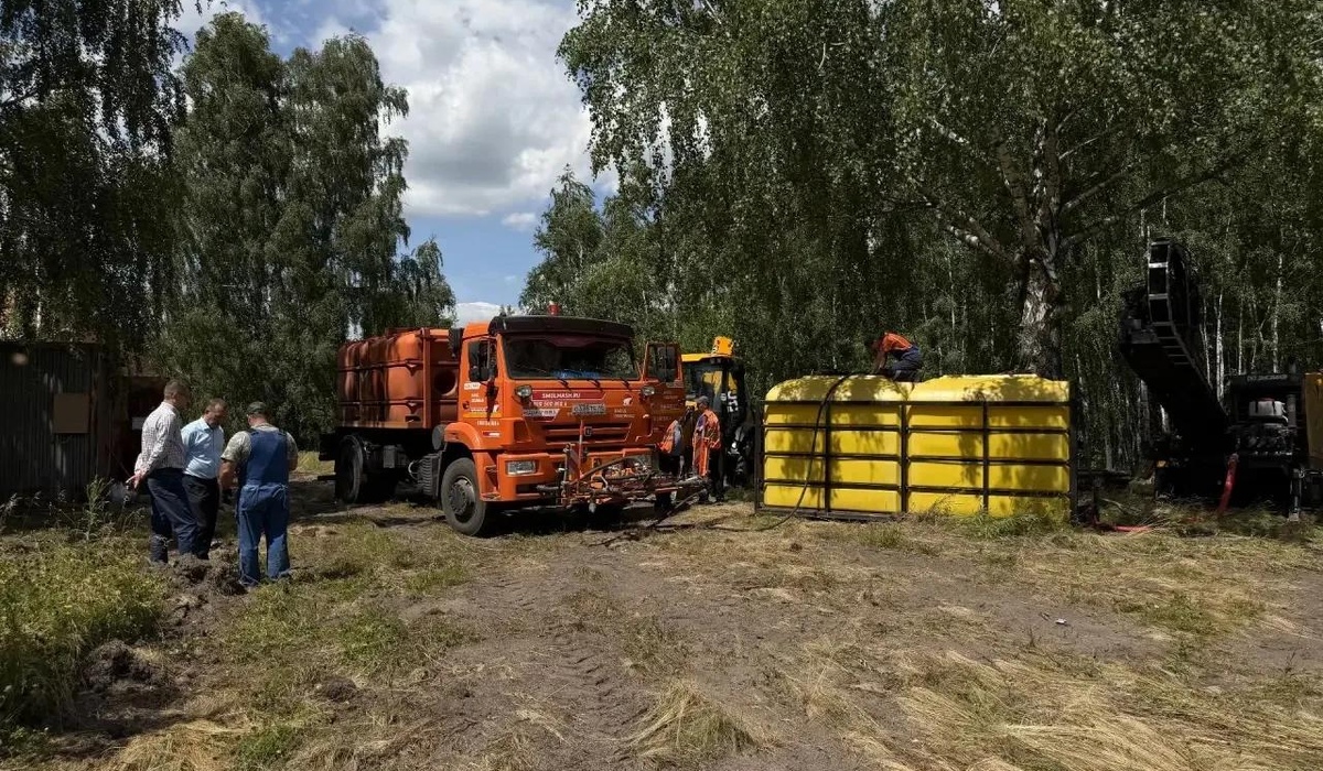 В Курске продолжается ремонт канализационно-насосной станции на 1-й Агрегатной