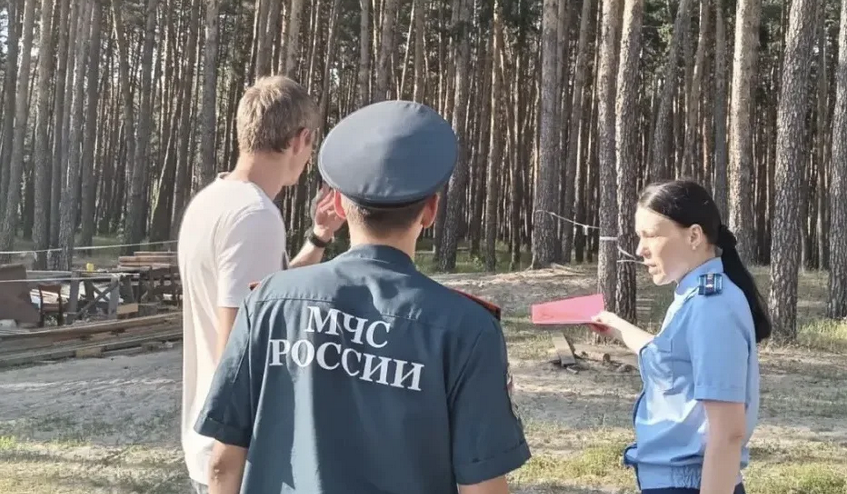 Прокуратура обязала арендатора леса в Курске поставить огнетушители у мангалов