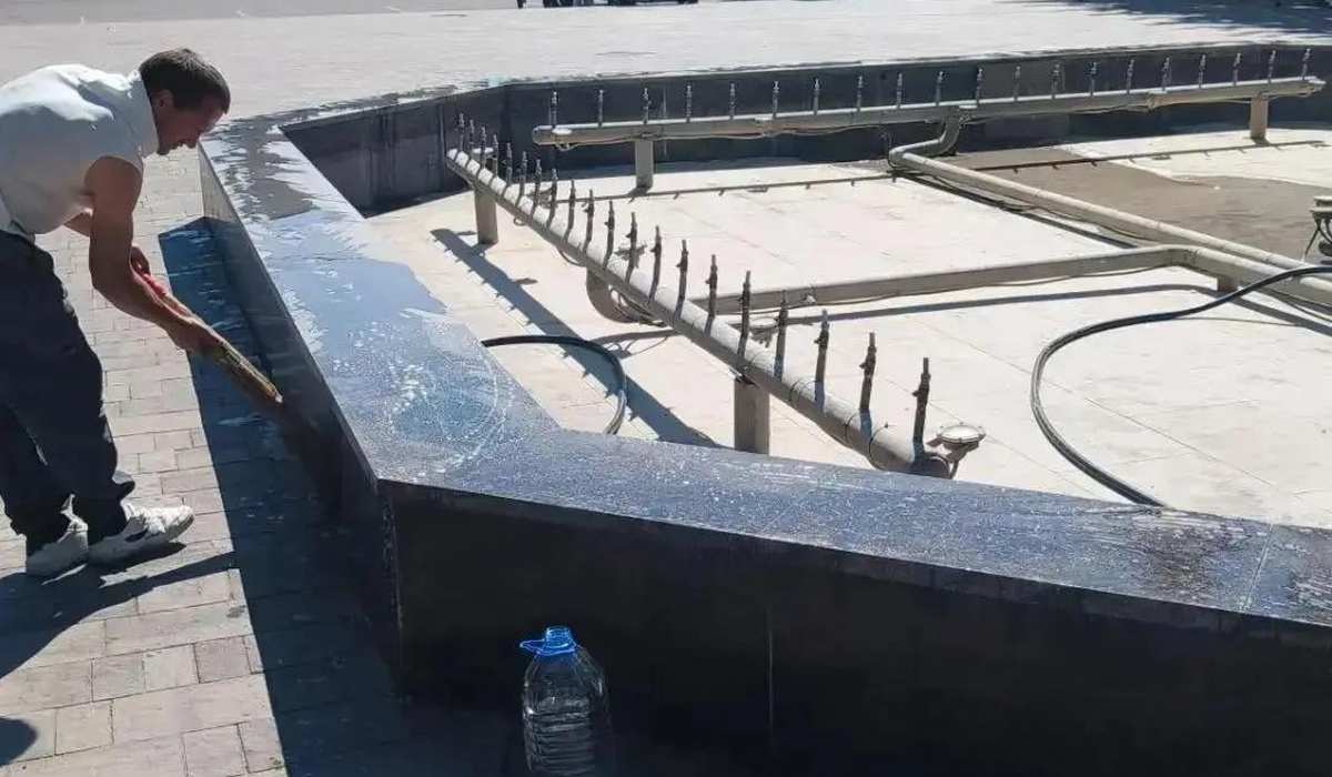 В Курске в парке Рокоссовского отремонтировали фонтан