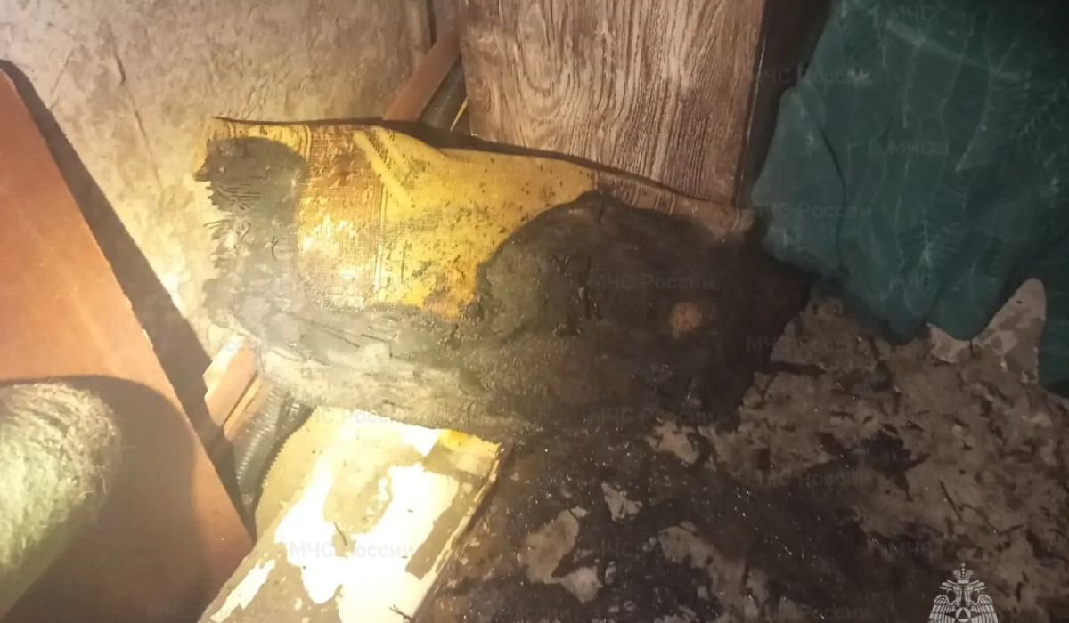 В Железногорске ночью загорелся ковер на балконе квартиры в доме на Димитрова