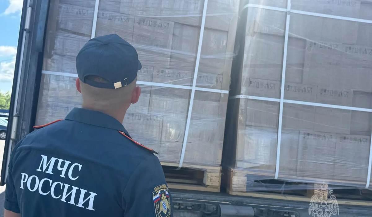 В Курскую область доставили 70 тонн гуманитарной помощи из Росрезерва РФ