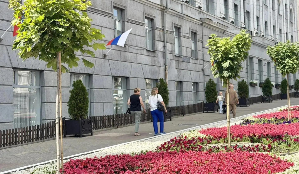 В Курске ищут вандалов, испортивших клумбы и фотозону на улице Ленина