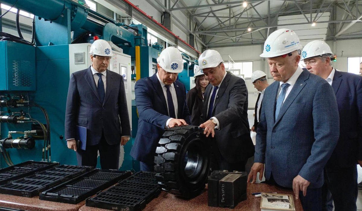 В Железногорске открыли предприятие по производству резиновой смеси и крошки