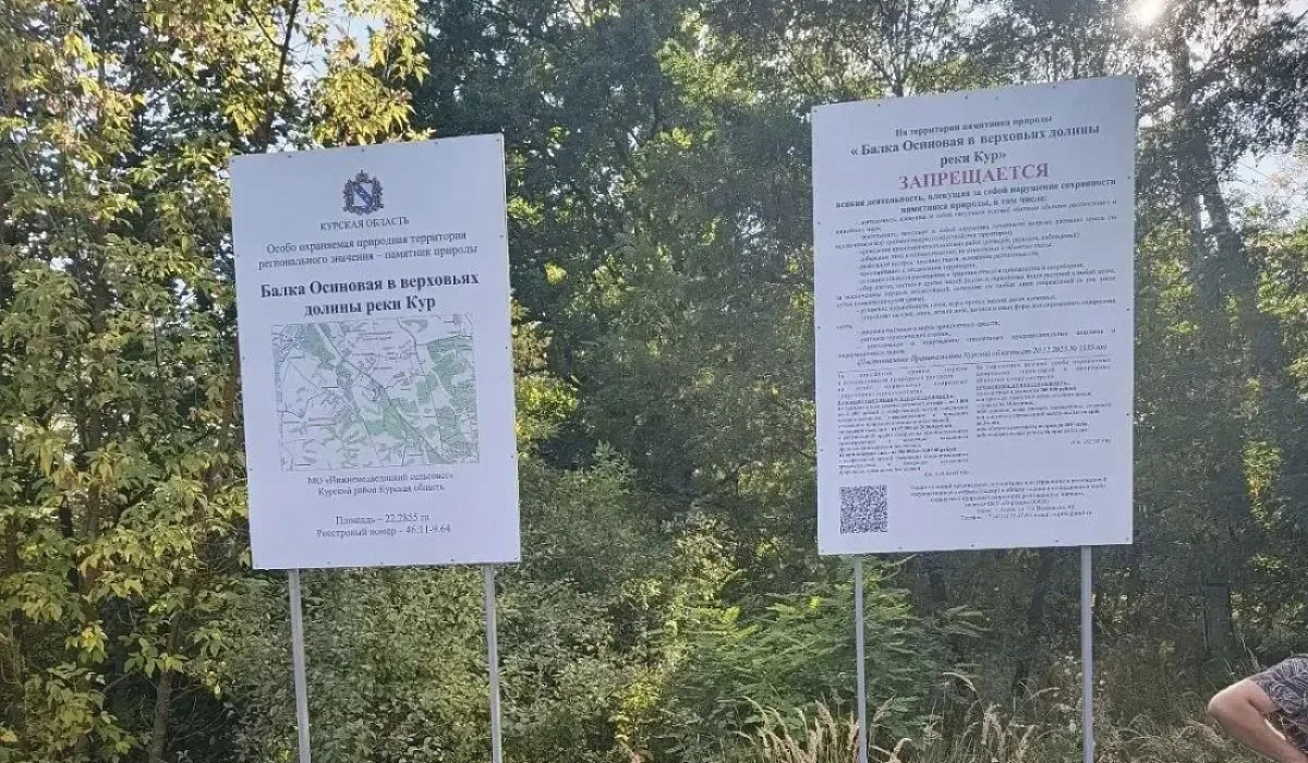 В Курской области обозначили границы двух памятников природы