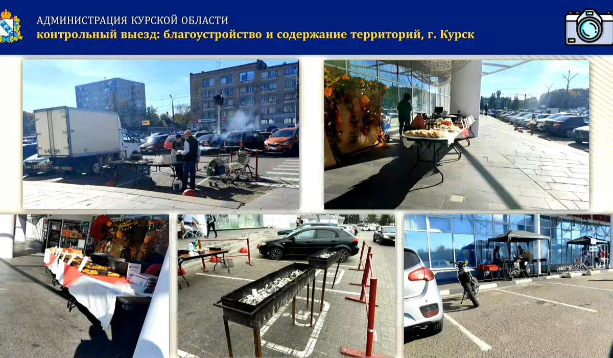 В Курске шашлыки у торгового центра продавали в антисанитарии