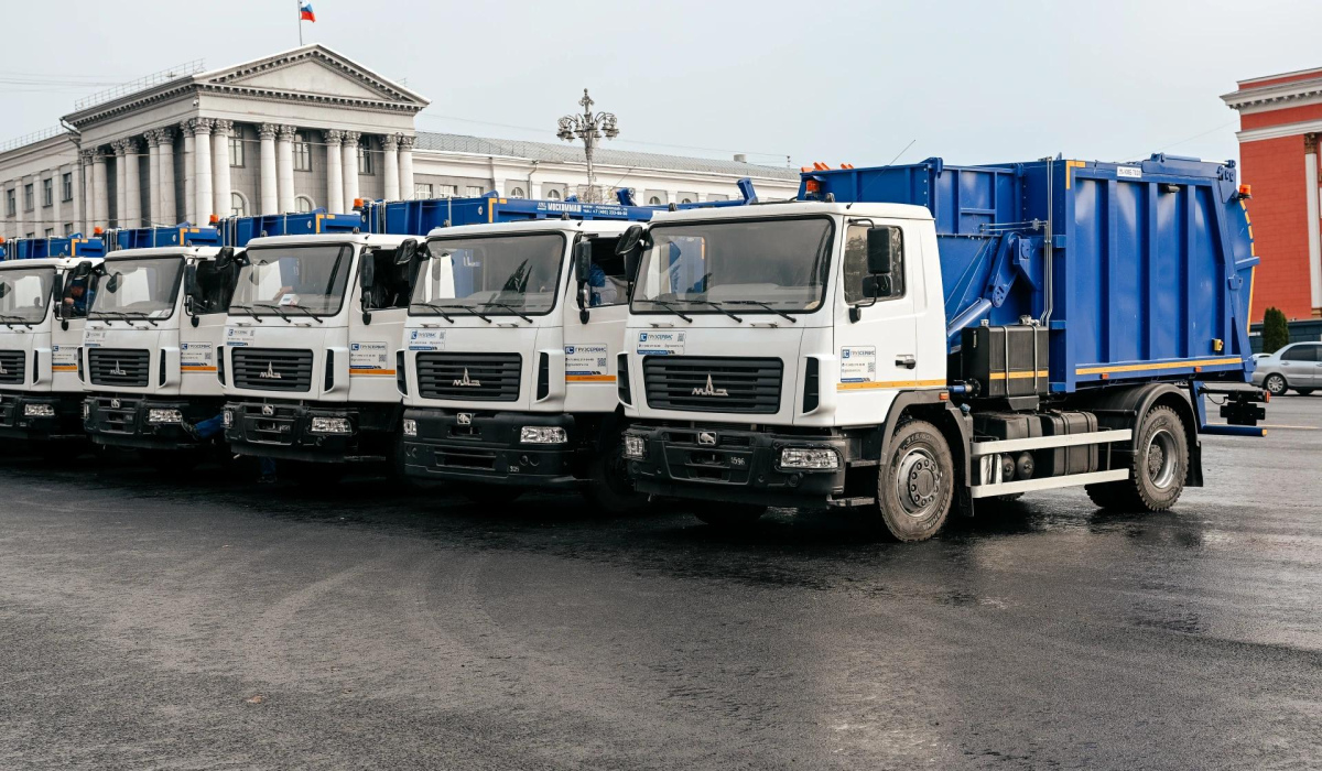 Курская область получила 60 мусоровозов от федерального центра за год