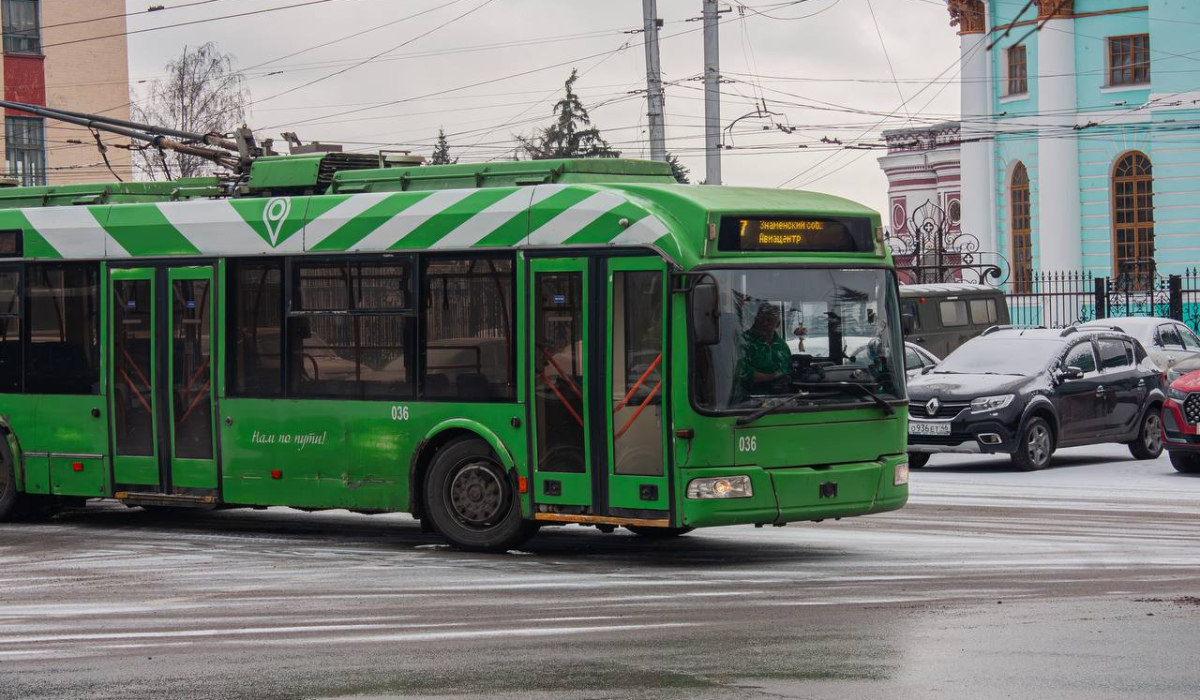 В Курске троллейбусы временно следуют до остановки «Никитская улица»